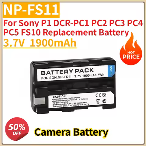 High Quality New NP-FS11 Camera Battery 3.7V 1900mAh for Sony P1 DCR-PC1 PC2 PC3 PC4 PC5 FS10 Replac