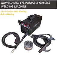 GOWELD MIG 176 / 2-In-1 Portable Gasless Inverter & Arc Welding Machine (MIG + MMA)