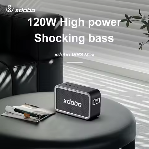 XDOBO 1983 Max 120W Bluetooth Speaker Waterproof Deep Bass 15000mAH Subwoofer Sound Box With Power B