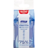 Alcean Alcohol Wipes 10's (Pack of 6)