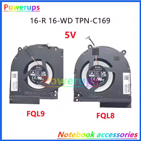 New Laptop CPU/GPU Cooler Fan For HP Victus 9 16-R 16-WD TPN-C169 N44742-001 FQL8 FQL9 MG75090V1-C47