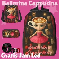 Viral ballerina Cappucina girls' bag suitable for kindergarten and elementary school