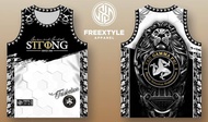 Triskelion Sleeveless Jersey | Tau Gamma Phi Lion Badge Design Apparel | Breathable Sports Wear