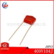 20PCS CBB capacitor 104J 400V 100NF 0.1UF 104J400V P10