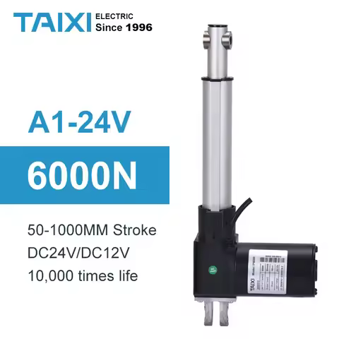6000N Electric Linear Actuator 200mm 250mm Stroke DC12V/24V Motor 50mm 100mm Telescopic Actuator 150