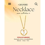 Aelin.bkk Stainless Steel Necklace Gold Rose Simple And Elegant Design Vintage
