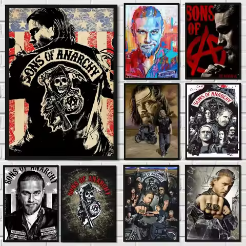 1PCS Sons of Anarchy Full Round/Square drill 5D DIY Diamond Painting Art Mosaic Home Decor Gifts fra