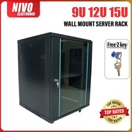 9U 12U 15U CCTV RACK WALL MOUNT SERVER RACK (perforated door)500(W)X400(D)X265(H)MM  ✔12U RACK ✔15U 