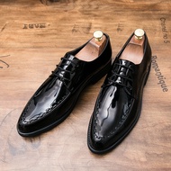 Formal Business Leather Shoes Men Wingtip Patent KL3207