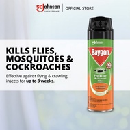 Baygon Protector Multi-Insect Killer Aerosol Spray - Dengue Mosquito, Cockroach, Flies (500ml)