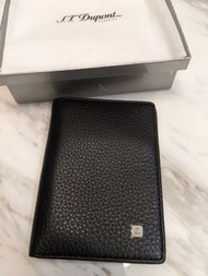 100%new S.T. Dupont Soft Grained Leather Wallet 黑色 真皮 銀包