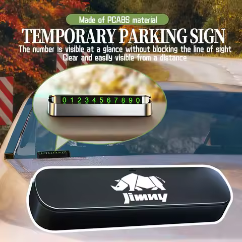 Car Temporary Parking Card Phone Number Holder Telephone Sign For Suzuki Swift Samurai Vitara SX4 Ji