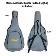 Mavies Acoustic Guitar Padded Gigbag 41 inches ( GRAY COLORS )