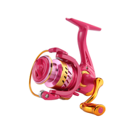 HAUT TON PG2000/3000 Pink Spinning Fishing Reel 5.2:1 Gear Ratio 8kg/17.64lb Max Drag Metal Spool&Ro