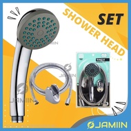 COMPLETE SET Bathroom SHOWER SET ABS Plastic Shower Hand for Toilet Bathroom Kepala Air Mandi Bilik 