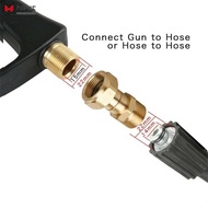 【HAWT】Universal M22 15mm Thread Pressure Washer Swivel Joint Hose Fitting Copper Color