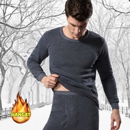 Men's winter long johns, thick warm thermal fur long johns for men