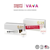 【JAPAN】Sagami Original 0.01 Ultra-Thin Condom (5's) / Size L (10's) 日本相模0.01超薄避孕套 Kondom Nipis