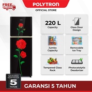 POLYTRON Kulkas 2 Pintu 220L Belleza Varia PRM 23CRX