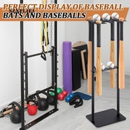 Perfeclan Vertical Baseball Bat Holder Rack Sturdy Iron Display Stand for Home Garage or Dugout Orga