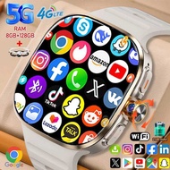 5G/4G All-Network Smart Watch 2.4 inch AMOLED 2100mah Battery 8GB+128GB RAM 1000W Camera GPS WIFI Go