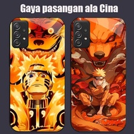DK-90 Naruto ultimate killing move Casing GLASS soft frame black Samsung A32 A56 A52S A53 A13 A52 A2