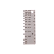 EELHOE | [Q]0-36 Round AWG SWG Wire Gauge Thickness Ruler Gauge Diameter Stainless Steel Measurer To