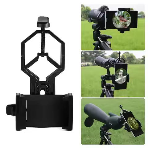 Cell Phone Adapter Clip Mount Binocular Monocular Spotting Scope Telescope Phone Holder Support Eyep