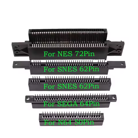 50Pin 62 Pin 64P 72Pin Card Slot For N64 SFC SNES Console 60Pin 64Pin Game Cartridge Slot Connector 