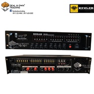 Kevler BGM-500X 450W Multi-Zone Mixing PA Bluetooth Amplifier with 15-Zone Speaker Selector Switch