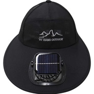 Usb Rechargeable Solar Fan Hat Anti-Ultraviolet Sunshade Fan Hat Outdoor Climbing Hat Fan
