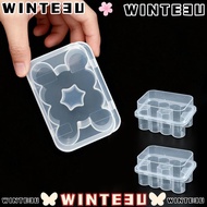 WINTE3U Microtube Storage Box, 2/10/24-Slot Plastic Vial Storage , 3/5/7/10mL Stackable  Freezer Tub