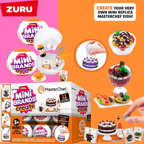 Zuru Mini Brands MasterChef Series Each Blind Ball Contains 5 Surprise Miniatures DIY Craft Play min