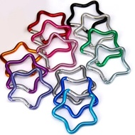 Compact 5-Point Star Carabiner – Rust-Resistant Aluminum Key Chain, Uses for Backpacks, Travel & Eve