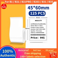 【3 Rolls WHITE LABEL】 NIIMBOT B1 / B21 / B21Pro / B31 / B3S label machine printing paper thermal wat