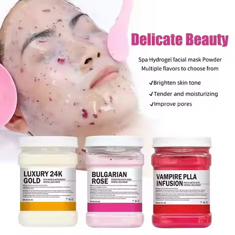 650g Enzyme Crystal Facial Mask Powder Carrot Soft Mask Powder Moisturizing Rose Petal Jelly Mask Mu