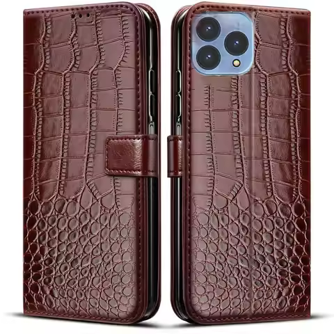 For Cubot P80 CubotP80 P 80 2023 6.53" Vintage Pu Leather Wallet Case for Coque Cubot P80 P 80 Flip 
