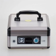 Stylish Portable Cash Register Safe Deposit Box Double Layer Metal Lock Box With Key Money Saving Or