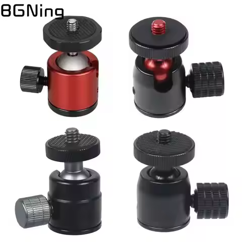Mini Ball Head 1/4" Screw Mount 360 Swivel for Canon Nikon Sony DSLR Camera Camcorder Light Bracket 