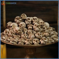 CANAMEK 20Pcs Gothic Skull Sculptures Collectable Halloween Decoration Skeleton Ornament Landscape G