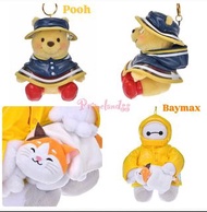 Pooh/ Baymax雨衣公仔掛飾