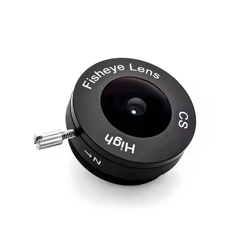 1.8mm Camera Lens CCTV 5MP Fisheye CS Mount 164 Degree Wide Angle Aperture F1.8 Format 1/2.7" For Su