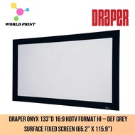 Draper Onyx 133”D 16:9 HDTV Format Hi – Def Grey Surface Fixed Screen (65.2” x 115.9”)