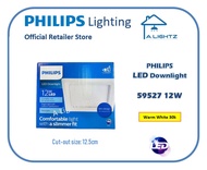 (4 packs) Philips 59527 Marcasite Downlight Square 12W 30K  (cut out 125mm)