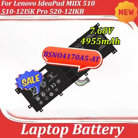 BSNO4170A5-AT for Lenovo IdeaPad MIIX 510 510-12ISK Pro 520-12IKB High-Quality Laptop Battery 7.68V 