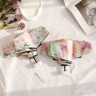 Portable Dual-use j8 Small Sunscreen Rainproof Anti-Ultraviolet Retro 4cmj8ins1 Umbrella Female Sun 