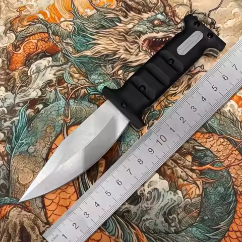 Bok Outdoor Camping Straight Knife D2 Steel Jungle Hunting Survival Knife