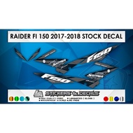 RAIDER 150 FI (SATRIA) STOCK DECAL 2017 - 2018