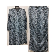 Baju Kurung Moden KELABU HITAM preLOVED🩶🖤