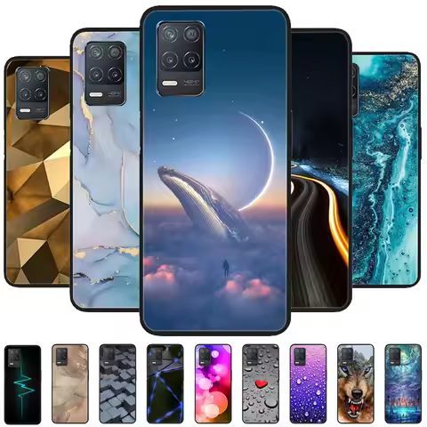 For Realme 8 Pro Case Realme 8i Soft Silicone Cool Cover For Realme 8 5G 8i OPPO Realme8 Pro 8Pro RM